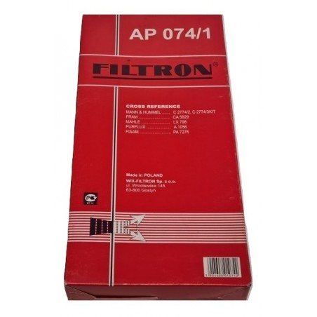 FILTR POWIETRZA FILTRON AP 074/1 FORD