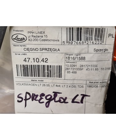 Linka sprzęgła Volkswagen LT 28-35
