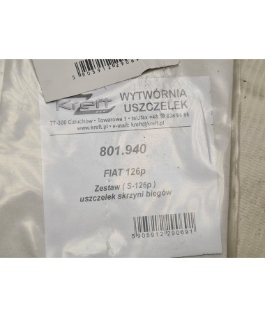 Zestaw uszczelek skrzyni biegów Fiat 126p