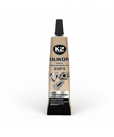 K2 SILIKON CZARNY BLISTER +350°C 21 G