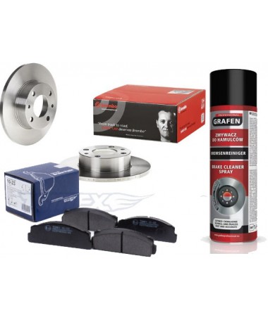 ZESTAW TARCZE PLUS KLOCKI PRZÓD FIAT 125P, 131, FSO 125P ZMYWACZ GRATIS